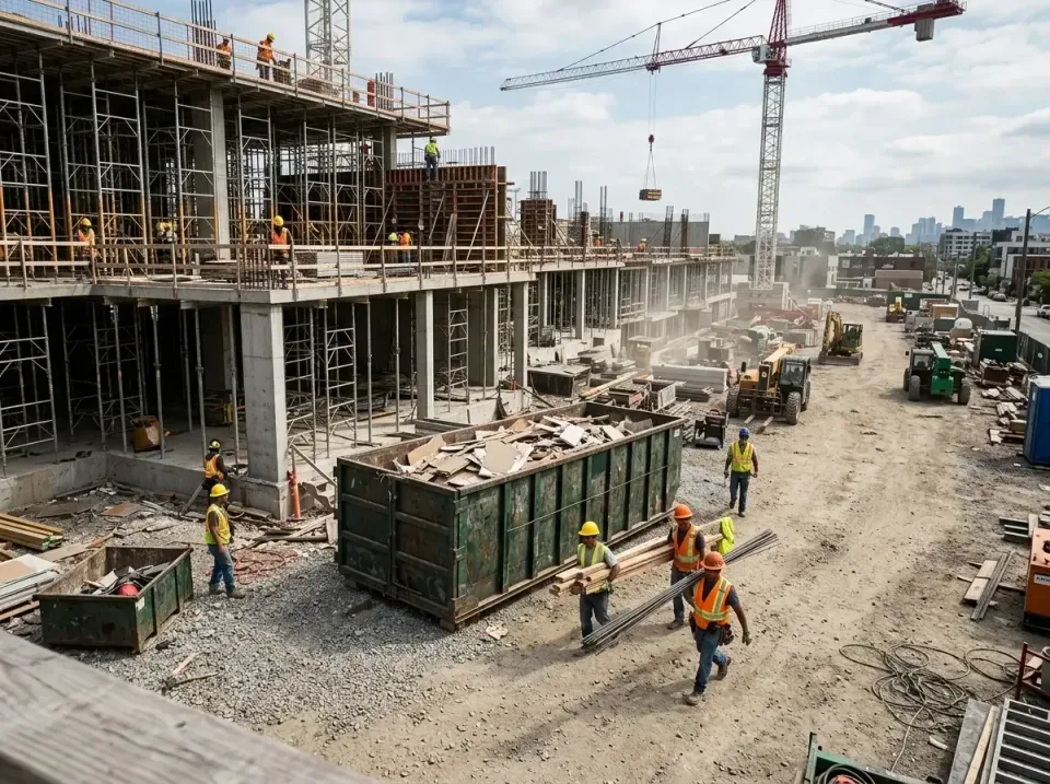 commercial-construction-site-w-002 — frequently asked questions, Low Cost Construction Dumpster Rental in Lake City, MN